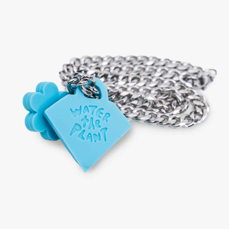 WTP "DIAMOND BLOOM" NECKLACE | OCEAN BLUE