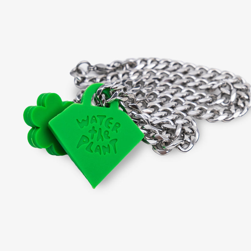 WTP "DIAMOND BLOOM" NECKLACE | CLOVER GREEN