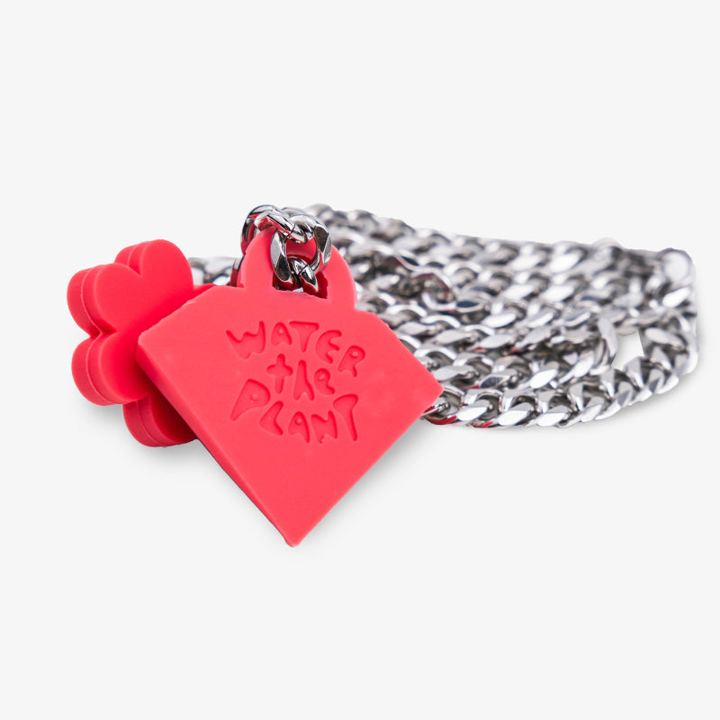 WTP "DIAMOND BLOOM" NECKLACE | FIERY RED