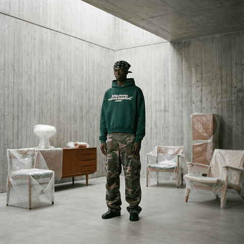 "WEBSITE" Hoodie | Forest Green