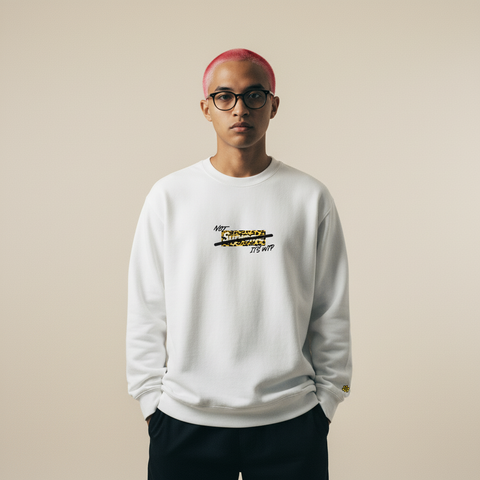 "FLASH" Not Sup L/S Tee | White